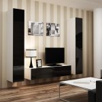 Cama TV stand VIGO 140 30/140/40 white/black gloss