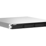 QNAP TS-464U NAS Rack (1U) Intel® Celeron® N5095 8 GB DDR4 0 TB QNAP Turbo System Aluminium, Black