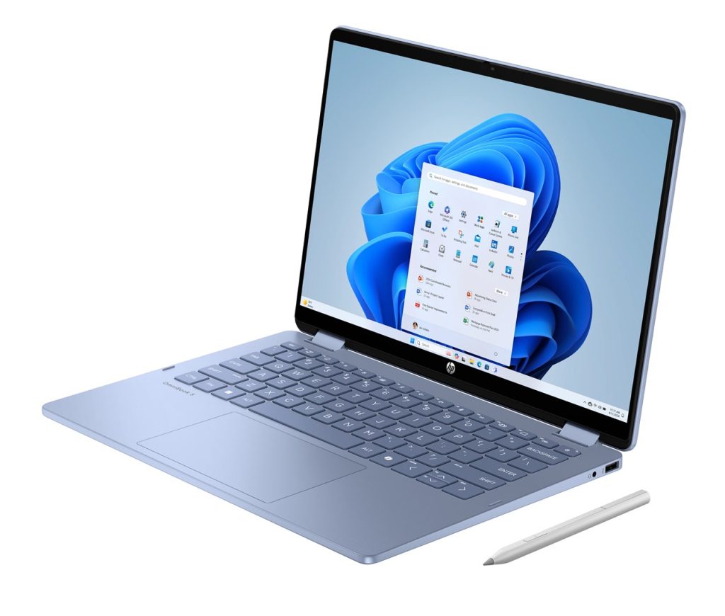 HP OmniBook 5 Flip 14-fp0004nw Intel Core 5 120U 2-in-1 Laptop 35.6 cm (14") 2K Touchscreen 16 GB LPDDR5 SDRAM 512 GB SSD Wi-Fi 6 (802.11ax) Windows 11 Home Blue