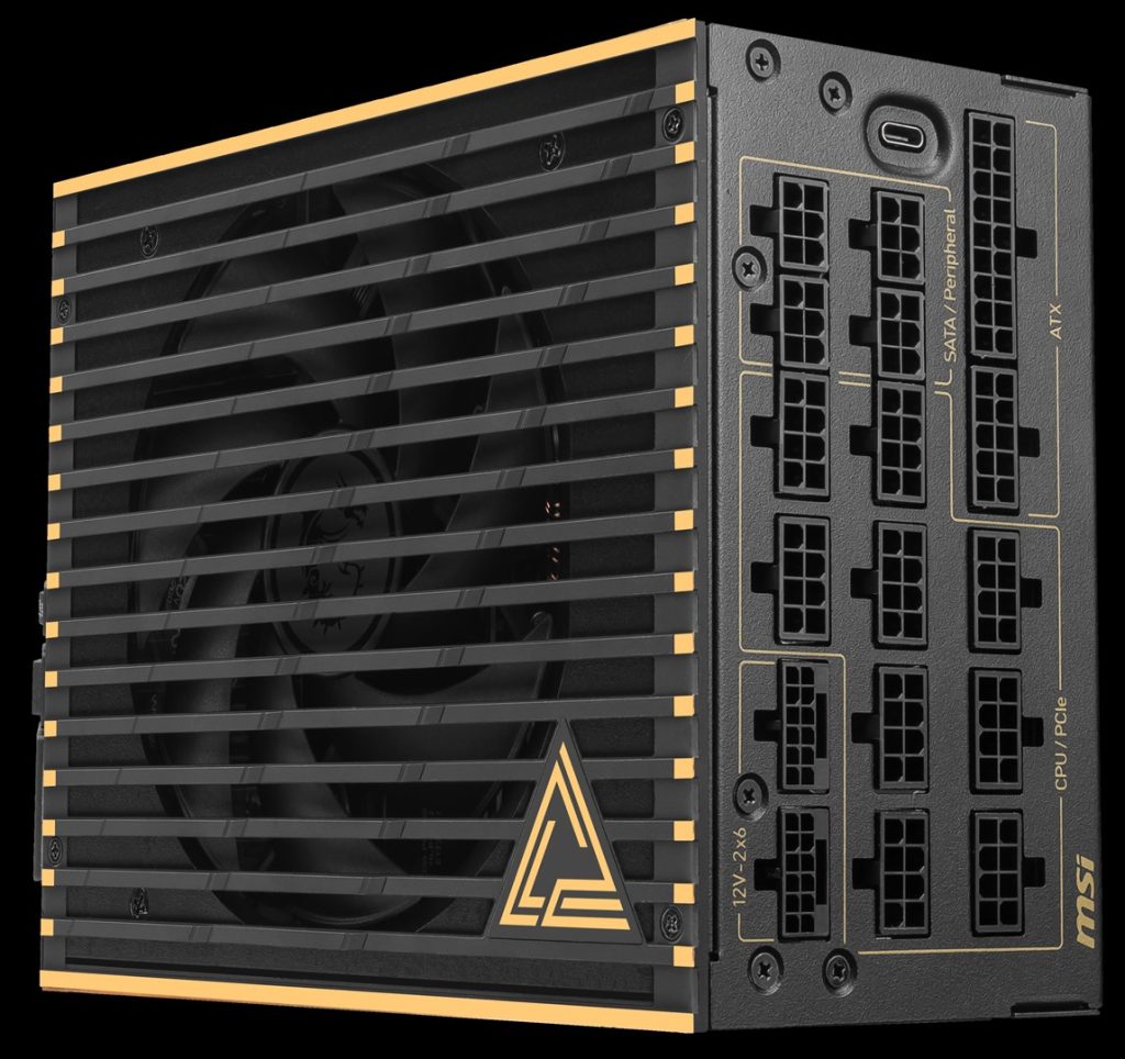 MSI MEG Ai1600T 1600W PCIE5 80+ Titanium power supply (306-7ZPEX11-CE0)
